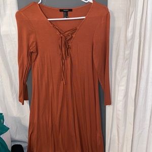 forever 21 three-quarter sleeve dress